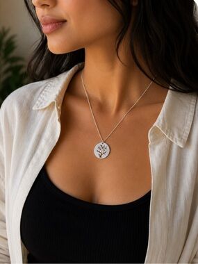 Silver Tree of Life Pendant Necklace